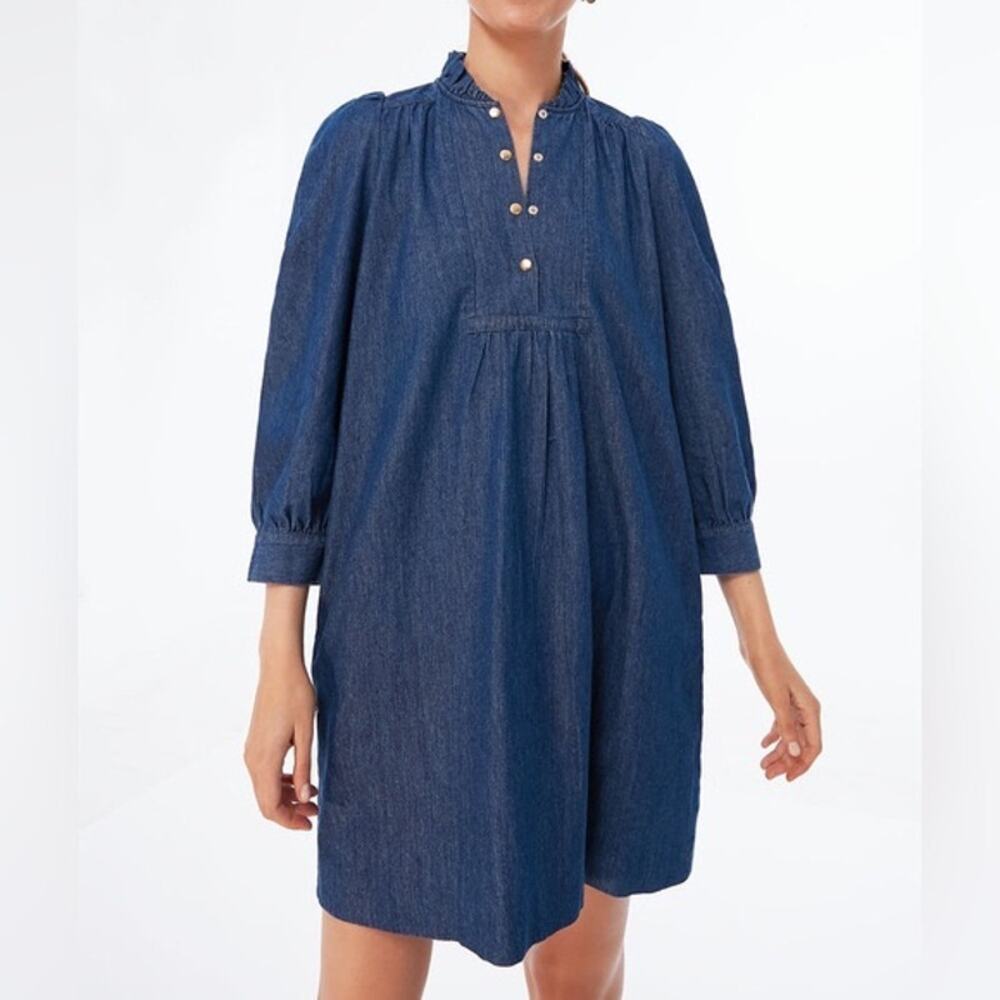 Tuckernuck Indigo Blue Denim Mini Dress - Picture 2 of 7